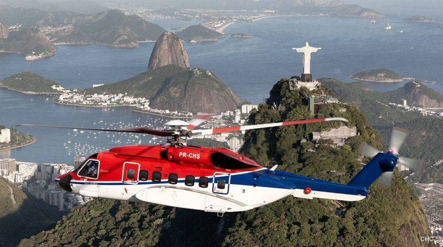 Helicopter Sikorsky S-92A Serial 92-0113 Register PR-CHS C-FPKW used by CHC do Brasil BHS (BHS Taxi Aereo) ,CHC (Canadian Helicopter Corporation). Aircraft history and location