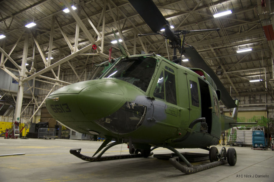 Helicopter Bell UH-1N Serial 31019 Register 69-6613 used by US Air Force USAF. Aircraft history and location