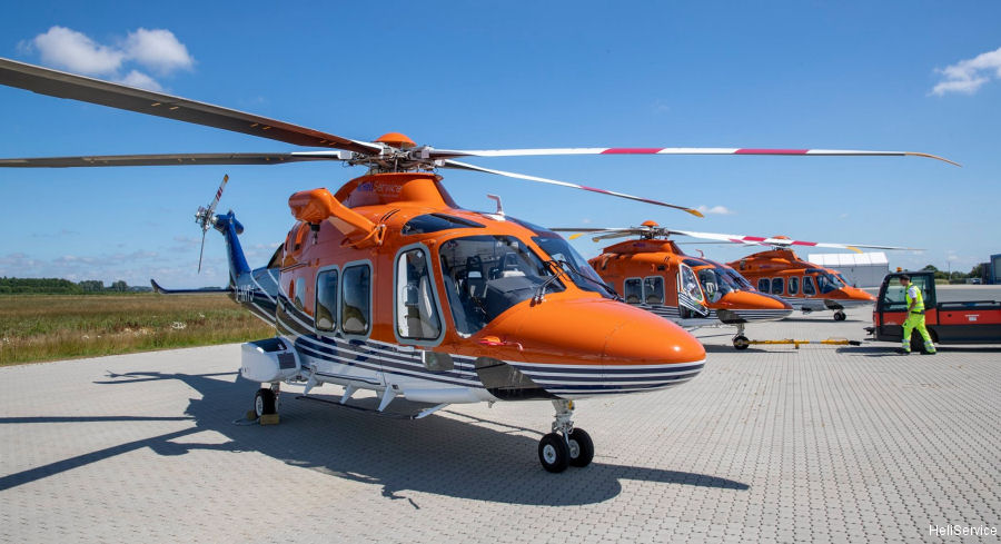Photos of AW169 in HeliService International GmbH helicopter service.