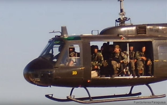 Photos of Bell 205 in Paraguay Air Force helicopter service.