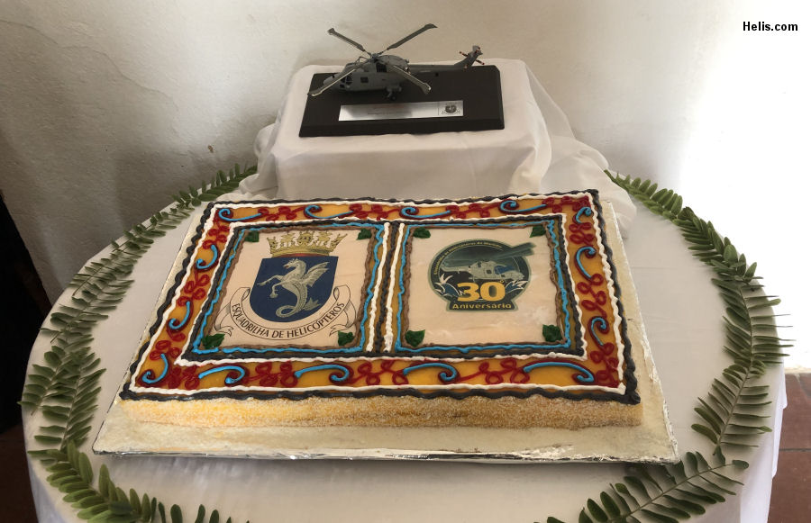 30 anniversary Portuguese Navy helicopters cake