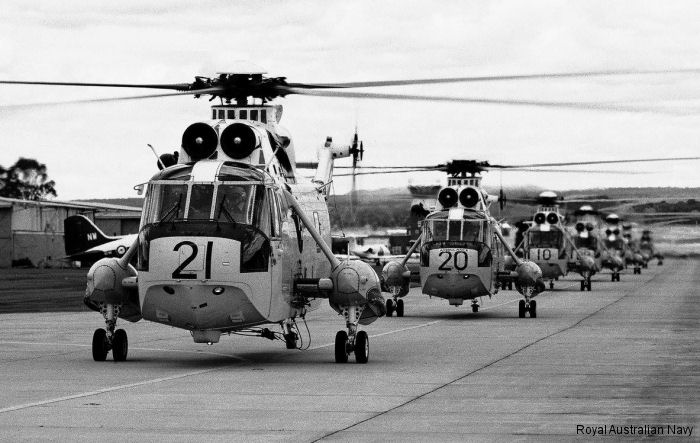 Photos of Sea King in Royal Australian Navy helicopter service.