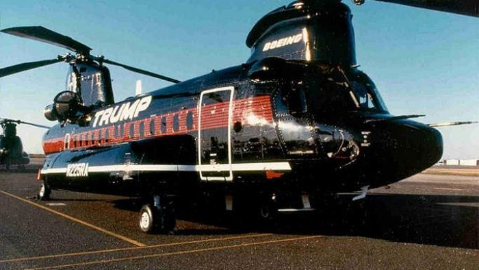 Helicopter Boeing-Vertol 234LR Serial MJ-023 Register HC-BYF N242CH N225RA LN-OMB used by ICARO, S.A. (ICARO Airlines) ,Columbia Helicopters ColHeli ,Trump Airlines ,Helikopter Service. Built 1986. Aircraft history and location