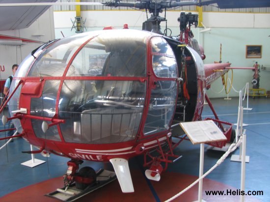 Helicopter Aerospatiale SE3160 / SA316A Alouette III Serial 1435 Register F-ZBDC used by Sécurité Civile (French Civilian Security). Built 1967. Aircraft history and location
