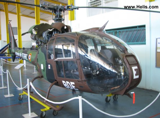 Helicopter Aerospatiale SA341F Gazelle Serial 1387 Register 1387 used by Aviation Légère de l'Armée de Terre ALAT (French Army Light Aviation). Aircraft history and location