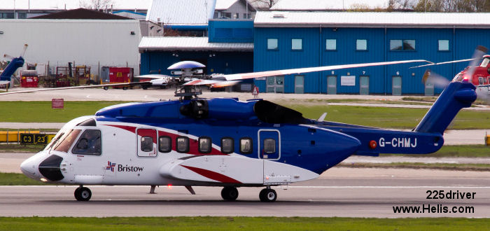Helicopter Sikorsky S-92A Serial 92-0176 Register LN-OIF G-CHMJ N176U used by Bristow Norway AS ,Bristow ,Sikorsky Helicopters. Built 2012. Aircraft history and location