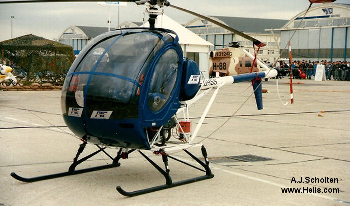 Helicopter Schweizer 300C Serial S1301 Register F-GHSS. Aircraft history and location