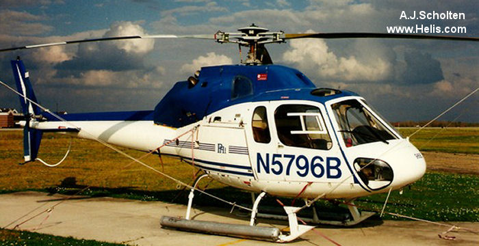 Helicopter Aerospatiale AS355F1 Ecureuil 2  Serial 5159 Register F-GSAS N5796B used by PHI Inc. Aircraft history and location