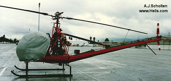 Helicopter Hiller UH-12C Serial AN-002 Register N26186. Built 1957. Aircraft history and location