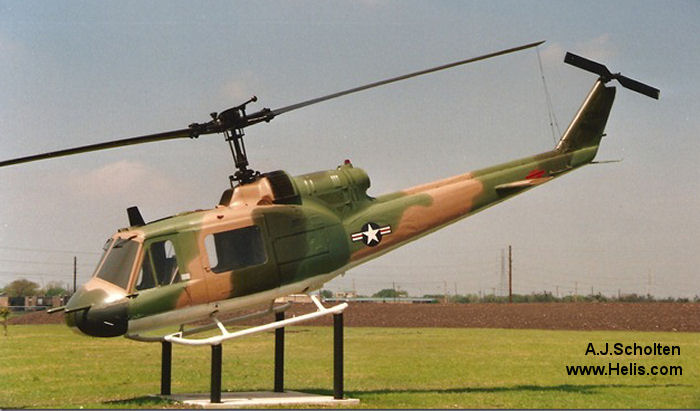 Helicopter Bell UH-1B Iroquois Serial 247 Register 60-3601 used by US Army Aviation Army. Aircraft history and location