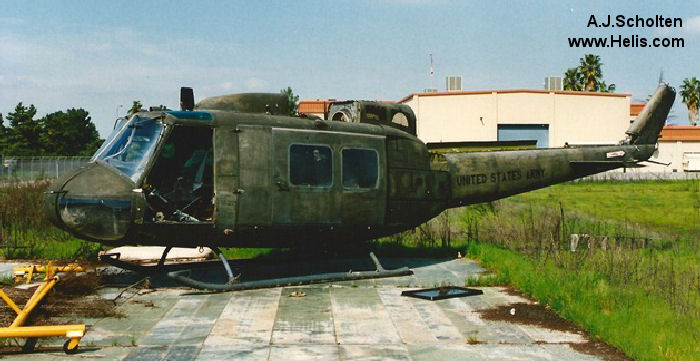 Helicopter Bell UH-1D Iroquois Serial 4859 Register 65-09815 used by US Army Aviation Army. Aircraft history and location