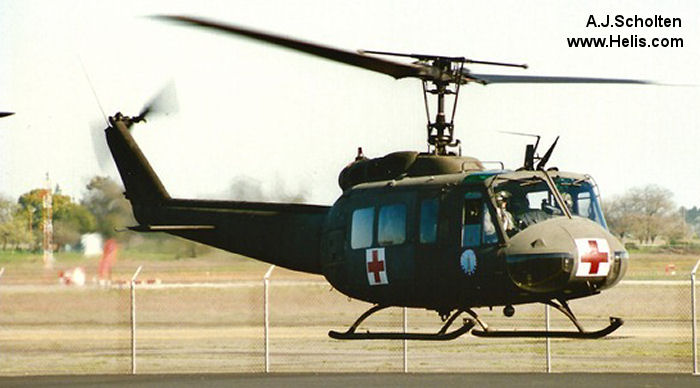 Helicopter Bell UH-1D Iroquois Serial 8615 Register 66-16421 used by US Army Aviation Army. Aircraft history and location