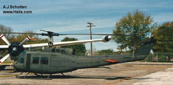 Helicopter Bell UH-1D Iroquois Serial 5170 Register 65-10126 used by US Army Aviation Army. Aircraft history and location