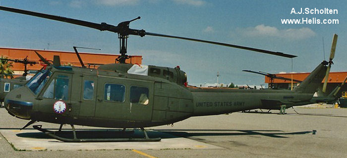 Helicopter Bell UH-1H Iroquois Serial 12226 Register 69-15938 used by US Army Aviation Army. Aircraft history and location