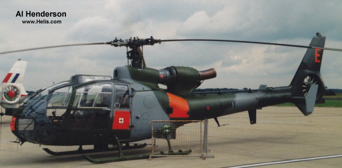 Helicopter Aerospatiale SA341B Gazelle AH.1 Serial 1208 Register RP-C77 N341AH G-BZYC XW903 used by Army Air Corps AAC (British Army). Built 1974. Aircraft history and location