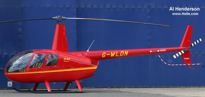 Helicopter Robinson R44 Raven Serial 1507 Register G-WLDN. Aircraft history and location