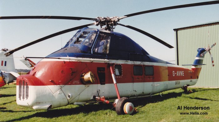 Helicopter Westland Wessex Mk.60 Serial wa561 Register G-AVNE VH-BHC used by Bristow ,Bristow Australia AUSBU. Built 1967. Aircraft history and location