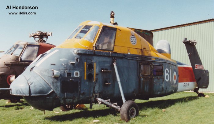 Helicopter Westland Wessex HAS.1 Serial wa108 Register XS149 used by Fleet Air Arm RN (Royal Navy). Built 1963. Aircraft history and location