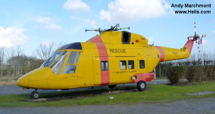 Helicopter Westland 30-100 Serial 007 Register G-ELEC G-BKNV used by Westland. Built 1983. Aircraft history and location