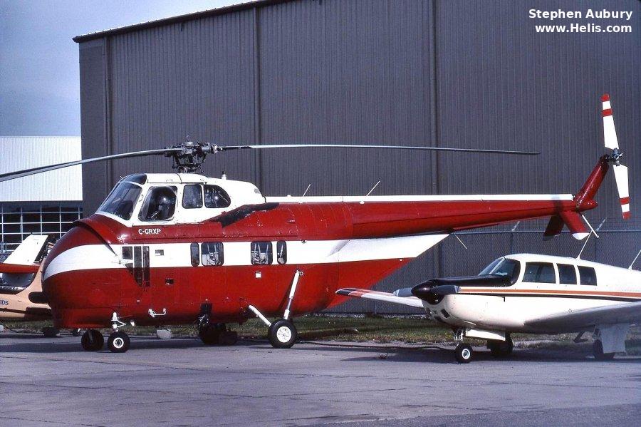 Helicopter Sikorsky S-55 Serial 55-884 Register C-GRXP N745A used by Humble Oil and Refining Company. Built 1955. Aircraft history and location