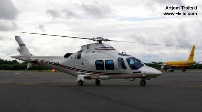 Helicopter AgustaWestland AW109SP GrandNew Serial 22339 Register RA-01677 I-EASP used by UTair Aviation ,Rosneft ,AgustaWestland Italy. Built 2015. Aircraft history and location