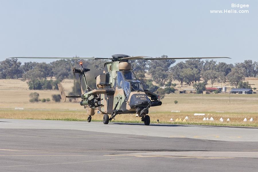 Helicopter Eurocopter Tiger ARH Serial 4022 Register A38-022 used by Australian Army Aviation (Australian Army). Aircraft history and location