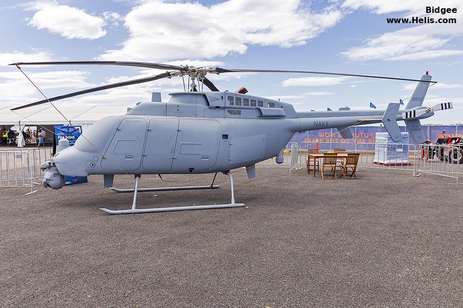 Helicopter Northrop-Grumman MQ-8C Fire Scout Serial 03 Register 168808 used by US Navy USN. Aircraft history and location