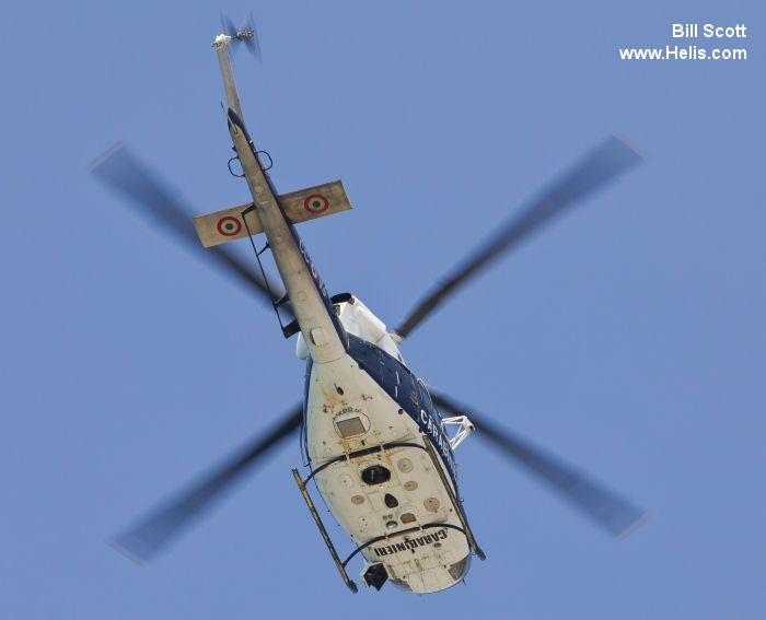 Helicopter Agusta AB412SP Serial 25623 Register MM81380 used by Carabinieri (Italian Gendarmerie). Aircraft history and location