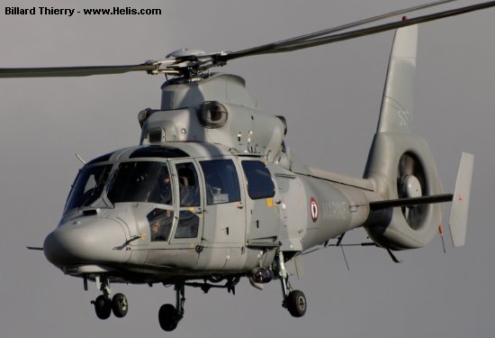 Helicopter Eurocopter AS565SA Panther Serial 6507 Register 507 used by Aéronautique Navale (French Navy). Aircraft history and location
