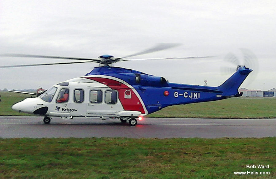 Helicopter AgustaWestland AW139 Serial 41374 Register G-CJNI 9Y-EXC N492SH used by Bristow Helicopters Nigeria BHN ,Bristow ,Bristow Caribbean ,AgustaWestland Philadelphia (AgustaWestland USA). Built 2014. Aircraft history and location
