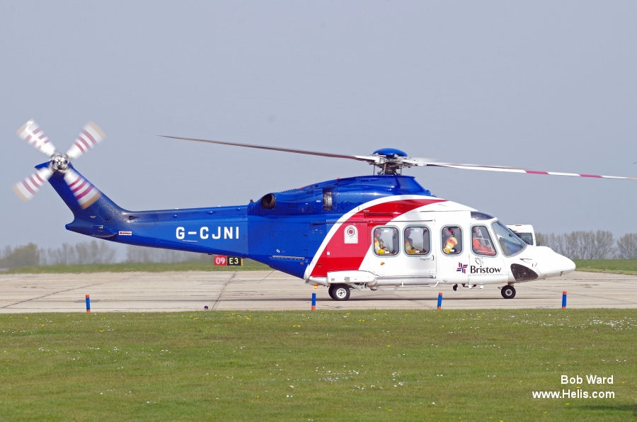 Helicopter AgustaWestland AW139 Serial 41374 Register G-CJNI 9Y-EXC N492SH used by Bristow Helicopters Nigeria BHN ,Bristow ,Bristow Caribbean ,AgustaWestland Philadelphia (AgustaWestland USA). Built 2014. Aircraft history and location