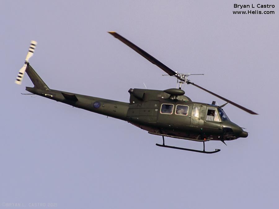 Helicopter Bell 212 Serial 32128 Register FAP-690 used by Fuerza Aerea del Peru FAP (Peruvian Air Force). Aircraft history and location