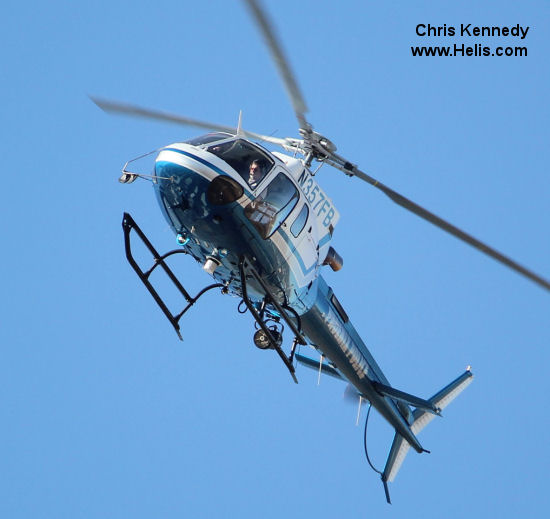 Helicopter Eurocopter AS350B3 Ecureuil Serial 4919 Register N357FB used by PHXPD (Phoenix Police Department). Built 2010. Aircraft history and location