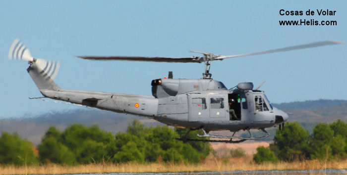 Helicopter Agusta AB212 ASW Serial 5562 Register HA.18-6 used by Arma Aerea de la Armada Española Marina (Spanish Navy). Aircraft history and location