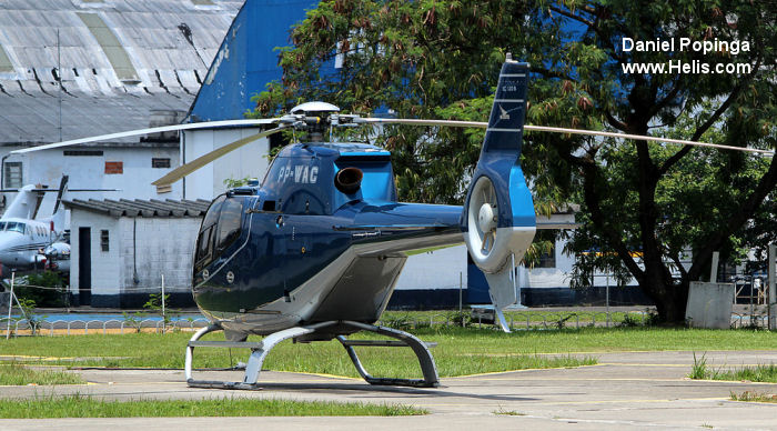 Helicopter Eurocopter EC120B Serial 1185 Register PP-WAC N120KJ. Built 2001. Aircraft history and location