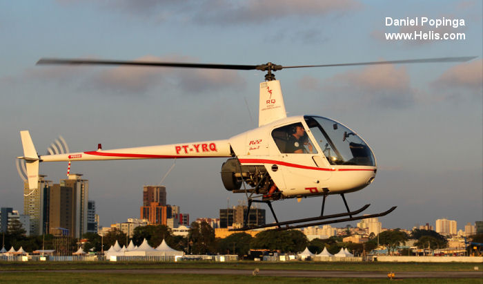 Helicopter Robinson R22 Beta II Serial 2732 Register PT-YRQ. Aircraft history and location