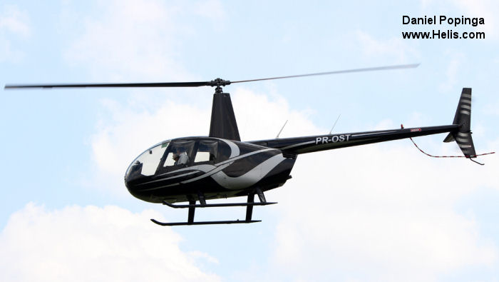 Helicopter Robinson R44 II Serial 12093 Register PR-OST. Aircraft history and location