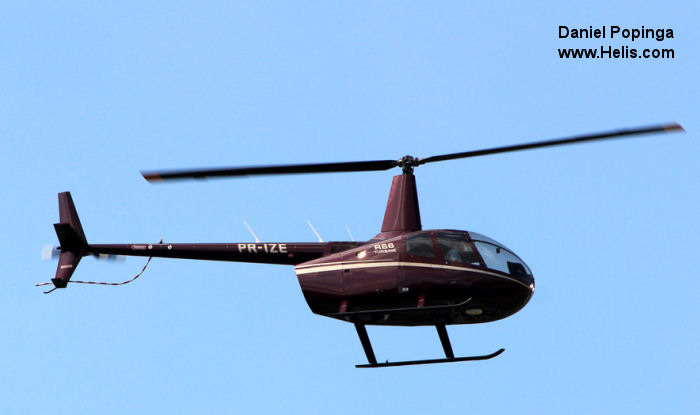Helicopter Robinson R66 Turbine Serial 0360 Register PR-IZE. Aircraft history and location