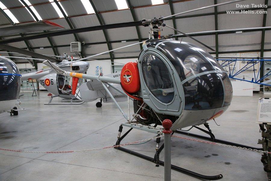 Helicopter Hughes 269C / 300 Serial 128-0746 Register HE.20-12 used by Ejercito del Aire EdA (Spanish Air Force). Aircraft history and location