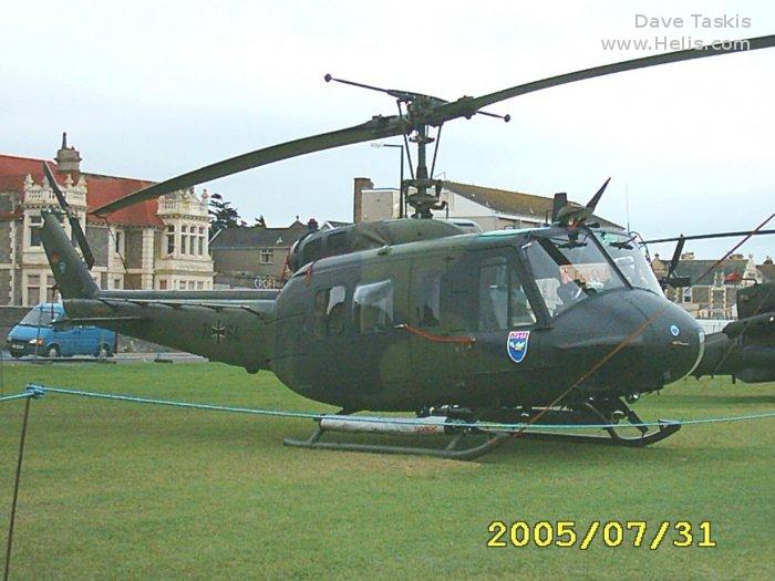 Helicopter Dornier UH-1D Serial 8224 Register 71+64 used by Luftwaffe (German Air Force). Aircraft history and location