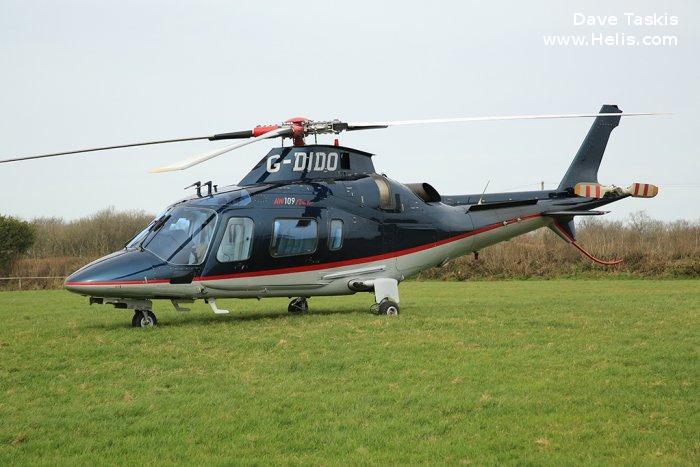 Helicopter AgustaWestland AW109E Power Serial 11617 Register G-DIDO VT-SWB N109MJ used by Castle Air. Built 2004. Aircraft history and location