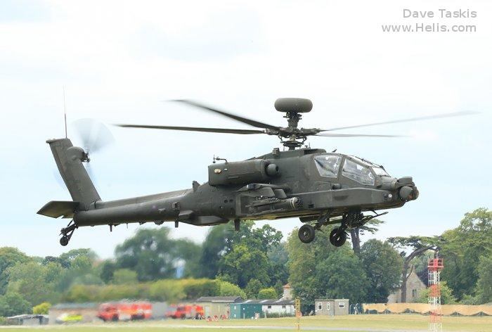 Helicopter Westland WAH-64 Apache Serial wah65 Register ZJ231 used by Army Air Corps AAC (British Army). Built 2003. Aircraft history and location