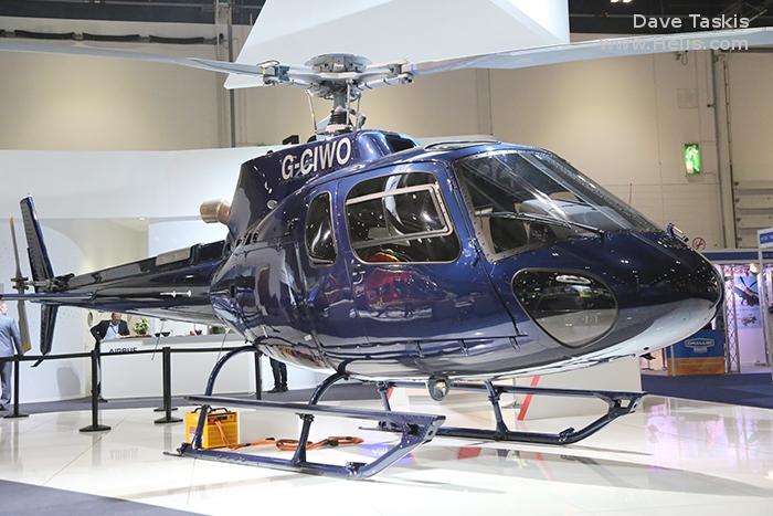 Helicopter Airbus H125 Serial 8191 Register G-CIWO used by Airbus Helicopters UK. Built 2015. Aircraft history and location