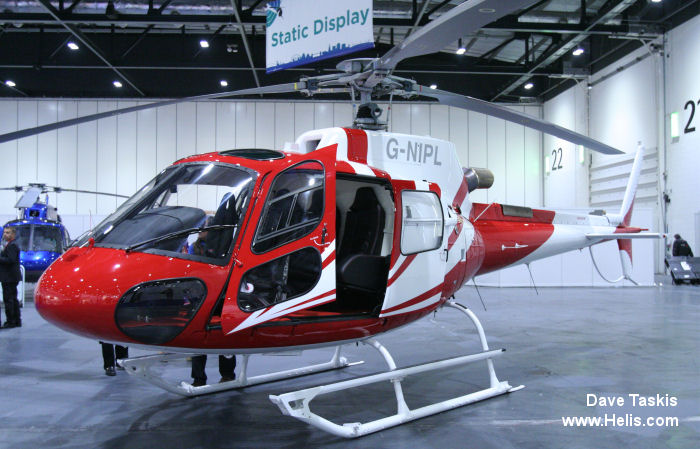 Helicopter Eurocopter AS350B3e Ecureuil Serial 7604 Register G- NIPL G-NIPL used by Elite Helicopters. Built 2013. Aircraft history and location