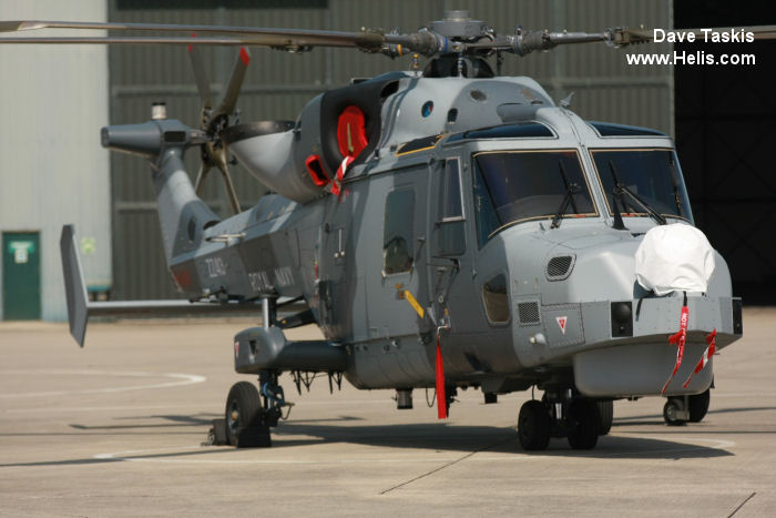 Helicopter AgustaWestland AW159 Wildcat HMA2 Serial 483 Register ZZ413 used by Fleet Air Arm RN (Royal Navy). Built 2013. Aircraft history and location