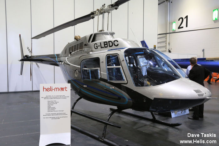 Helicopter Bell 206B-3 Jet Ranger Serial 3806 Register G-LBDC N206GF JA9448 N206JG. Built 1984. Aircraft history and location