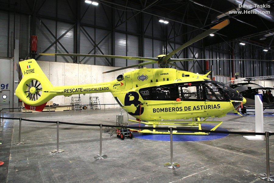 Helicopter Airbus H145D3  Serial 21161 Register I-DTRE used by EliFriulia. Aircraft history and location
