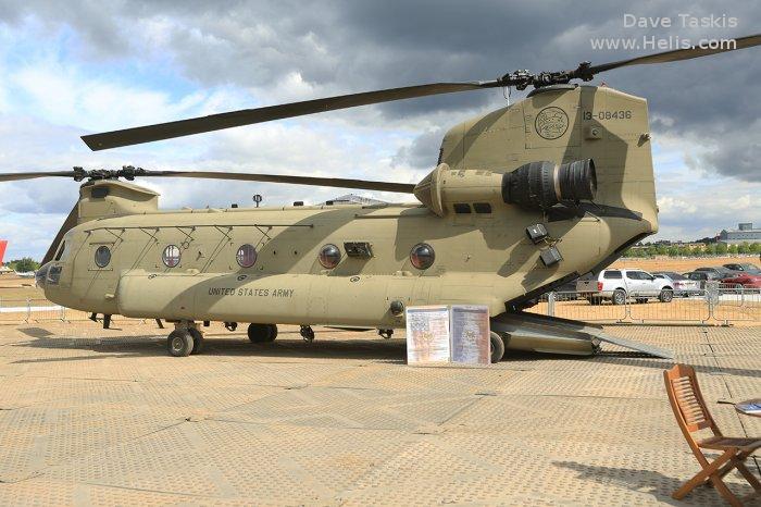 Helicopter Boeing CH-47F Chinook Serial M.8436 Register 13-08436 used by US Army Aviation Army. Aircraft history and location