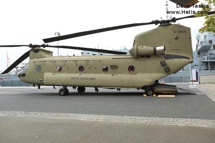 Helicopter Boeing CH-47F Chinook Serial M.8435 Register 13-08435 used by US Army Aviation Army. Aircraft history and location