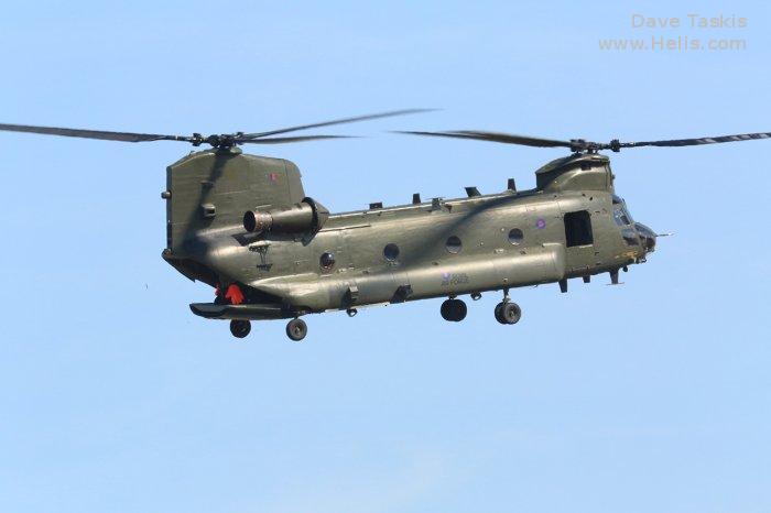 Helicopter Boeing CH-47D Chinook Serial M.7031 Register ZA683 used by Royal Air Force RAF. Aircraft history and location